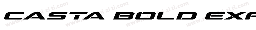 Casta Bold Expanded字体转换
